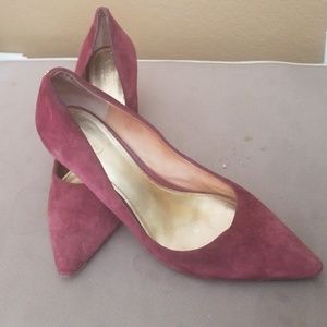 Coach purple suede shoes